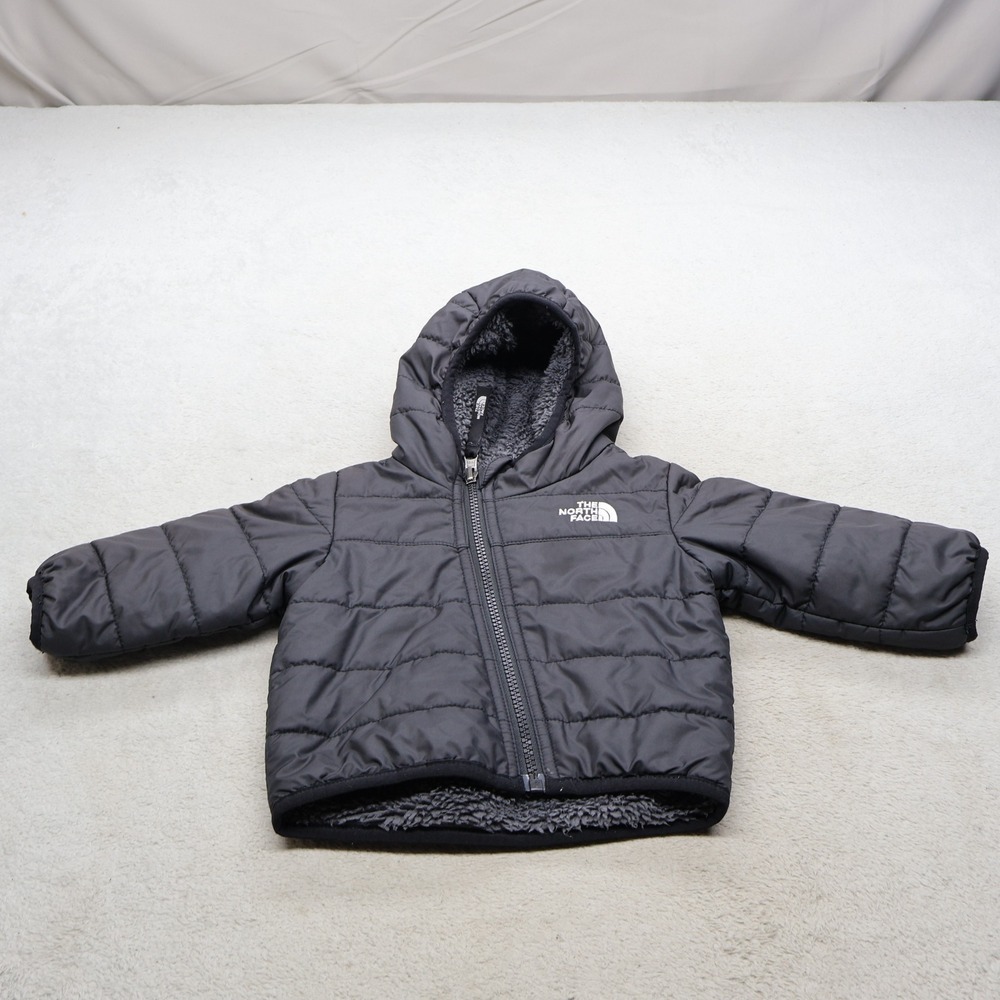 The North Face Jacket Baby 6-9 Month? Black Reversible Fleece Mossbud Warm